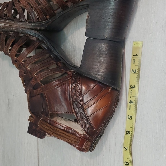 Freebird by Steven Wazee Boho Western Ankle Gladiator Sandals shoes sz 9 - Picture 11 of 14